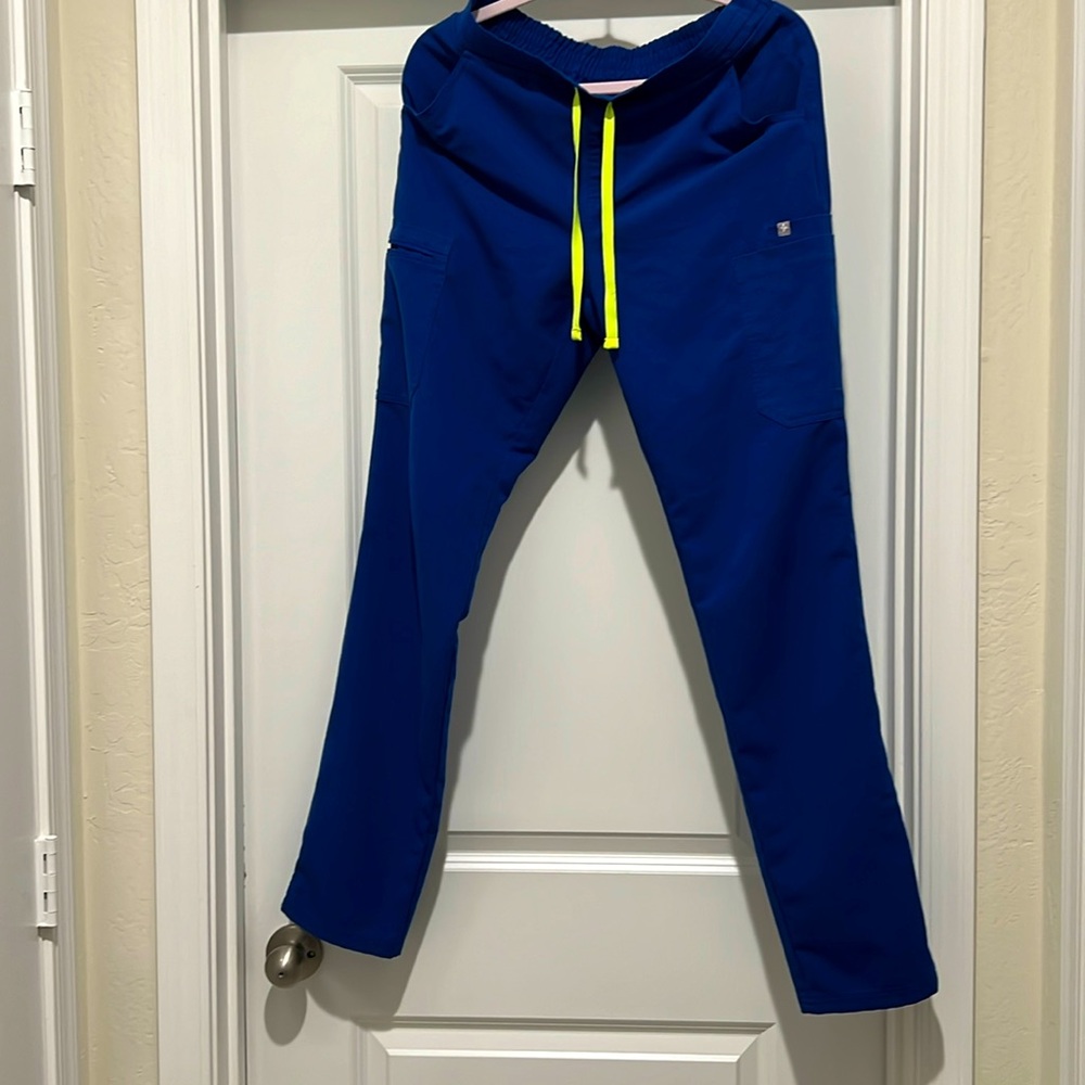 Figs limited galaxy blue scrub pants